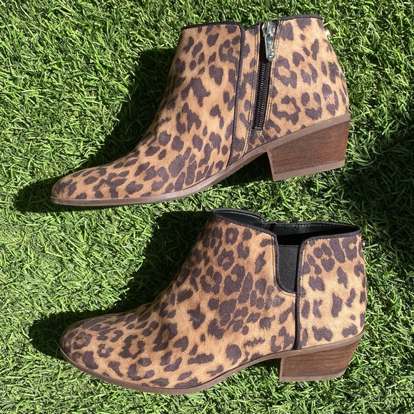 Sam Edelman circus Leopard Print Preston Bootie Ankle Boot women’s Size 9 - Picture 4 of 9